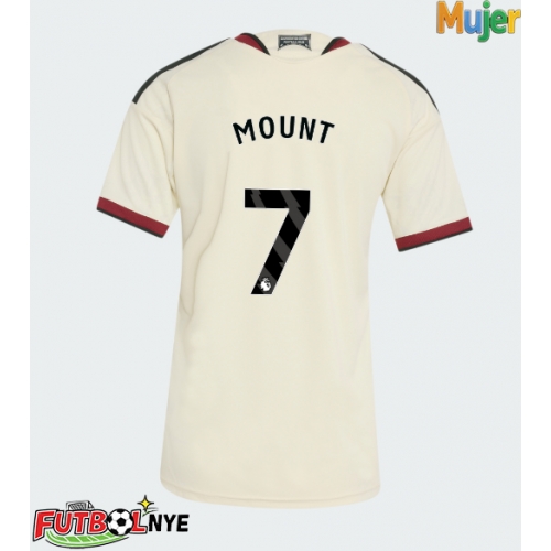 Camiseta Manchester United Mason Mount #7 Tercera Equipación para mujer 2026-27 manga corta